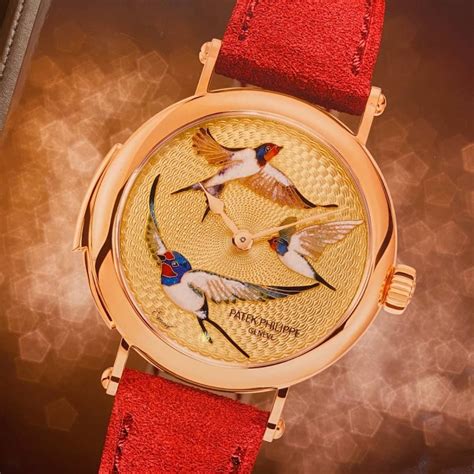 Patek Philippe Rare Handcrafts Swallows in Flight Minute